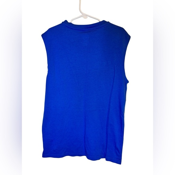 💥Wonder Nation Blue 'Stay Cool' Tank Top Size 10/12 - Picture 2 of 3